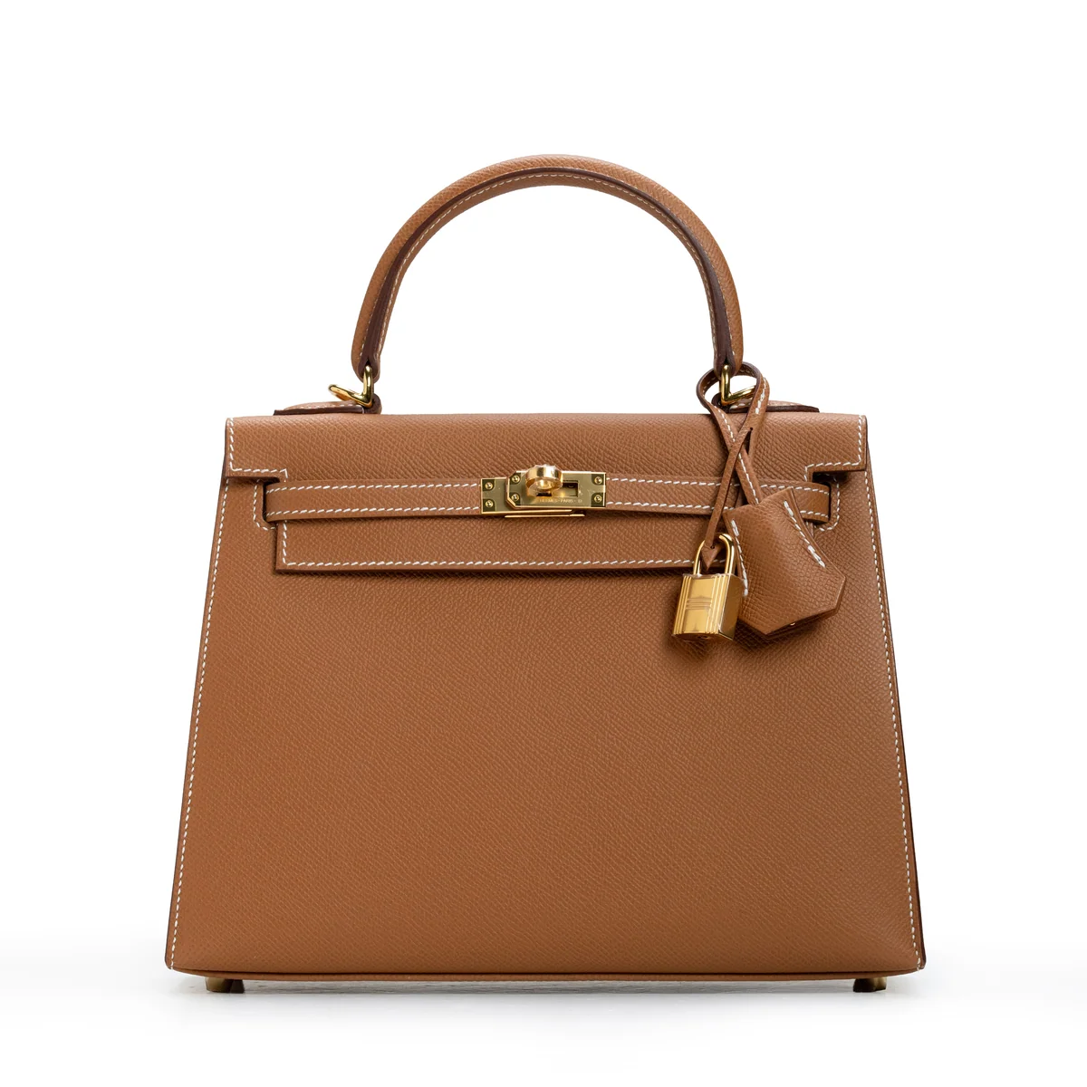 Hermès Kelly 25 Sellier Epsom Gold, Gold Hardware Stamp K 2025 — view 2