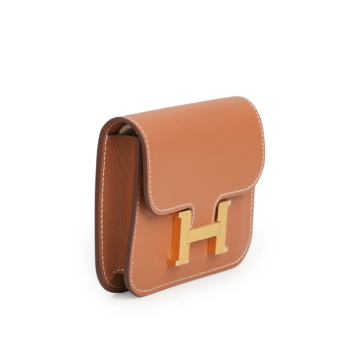 Hermès Constance Slim Wallet Marron — view 3