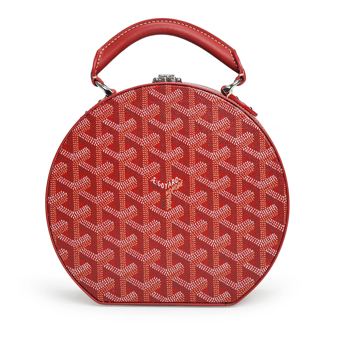 Goyard The Alto Hatbox Trunk Bag Red — view 3