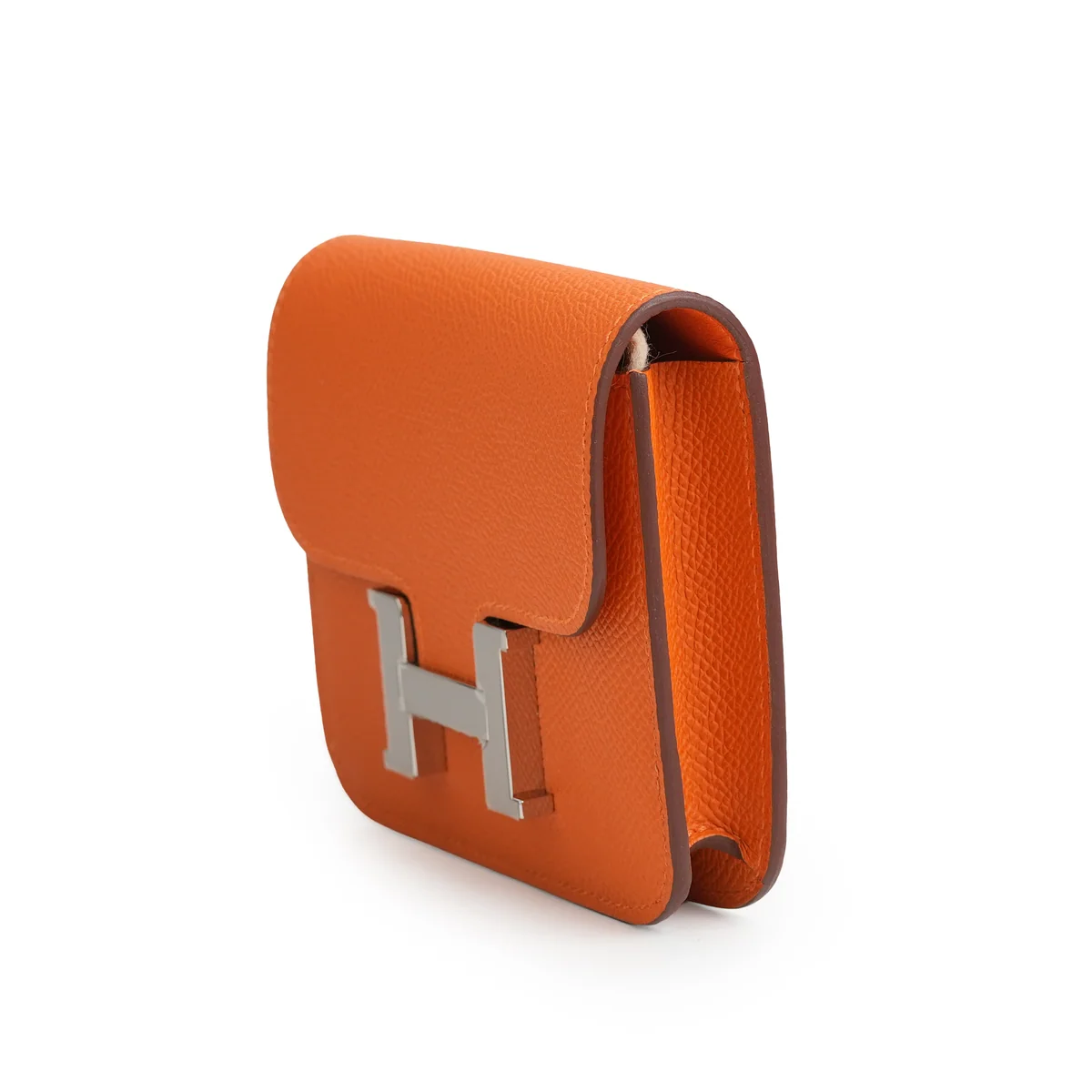 Hermès Contance Slim Wallet Orange — view 3