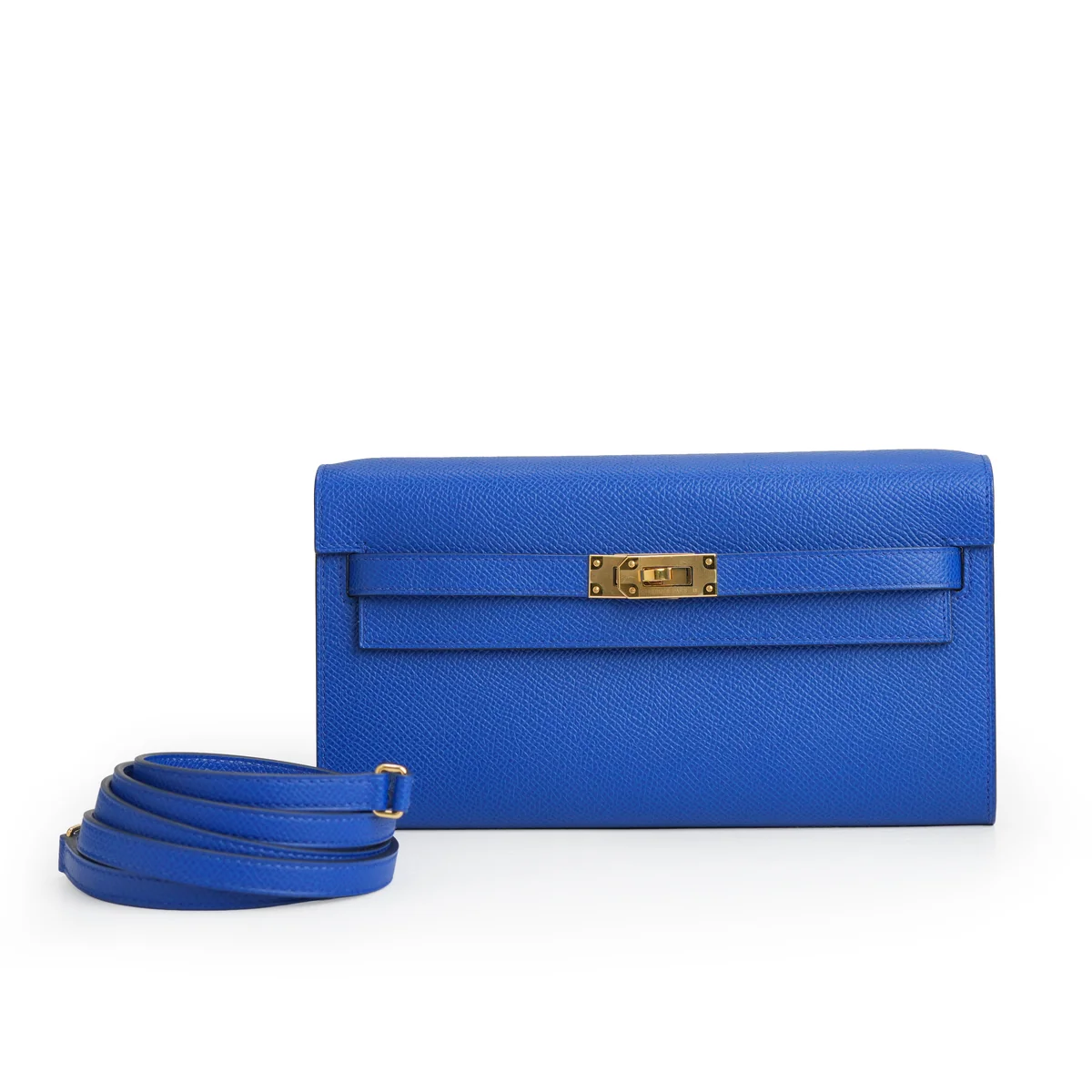 Hermès Kelly To Go Wallet Bleu Royal — view 2