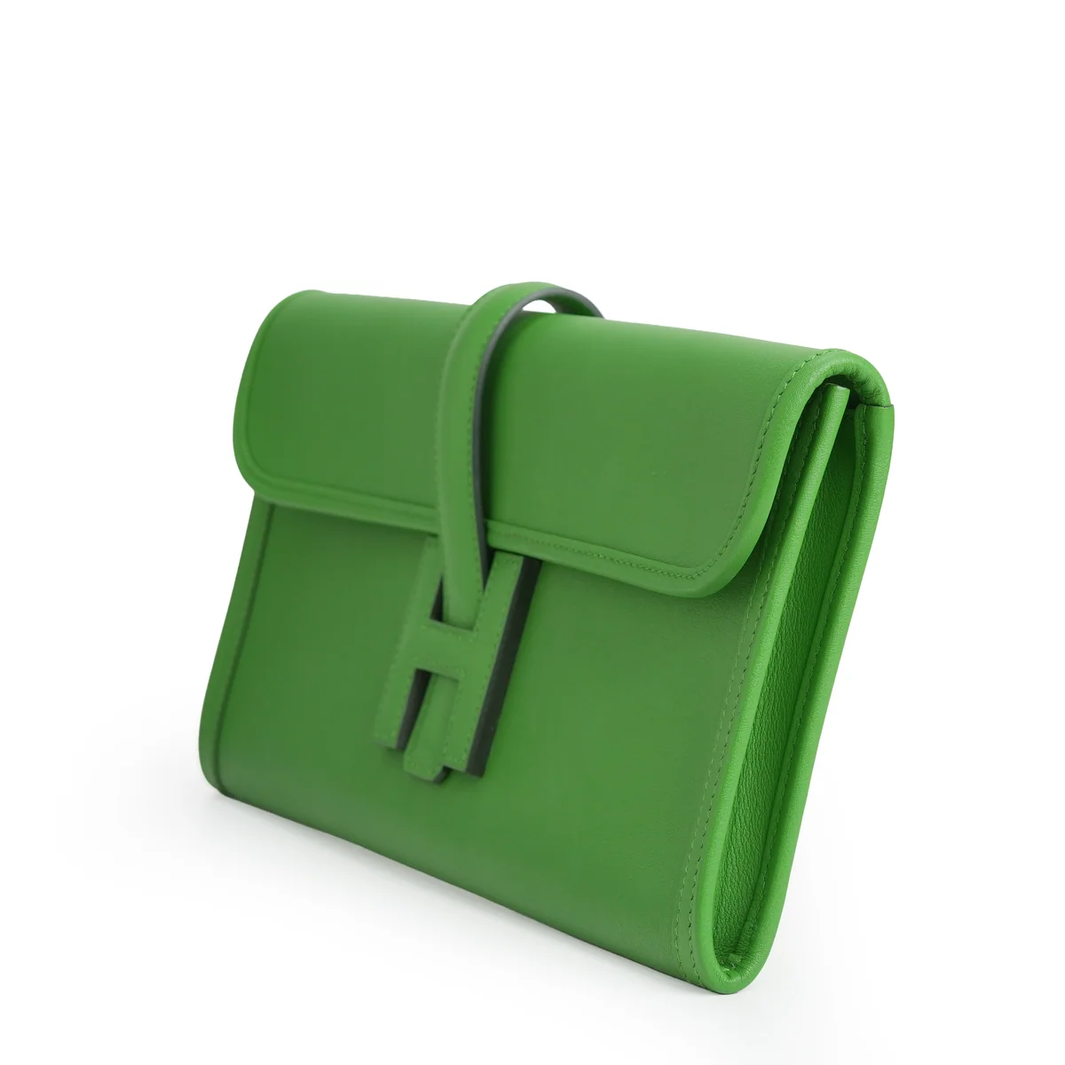 Hermès Pochette Jige Elan 29 Veau Swift Vert Yucca — view 3