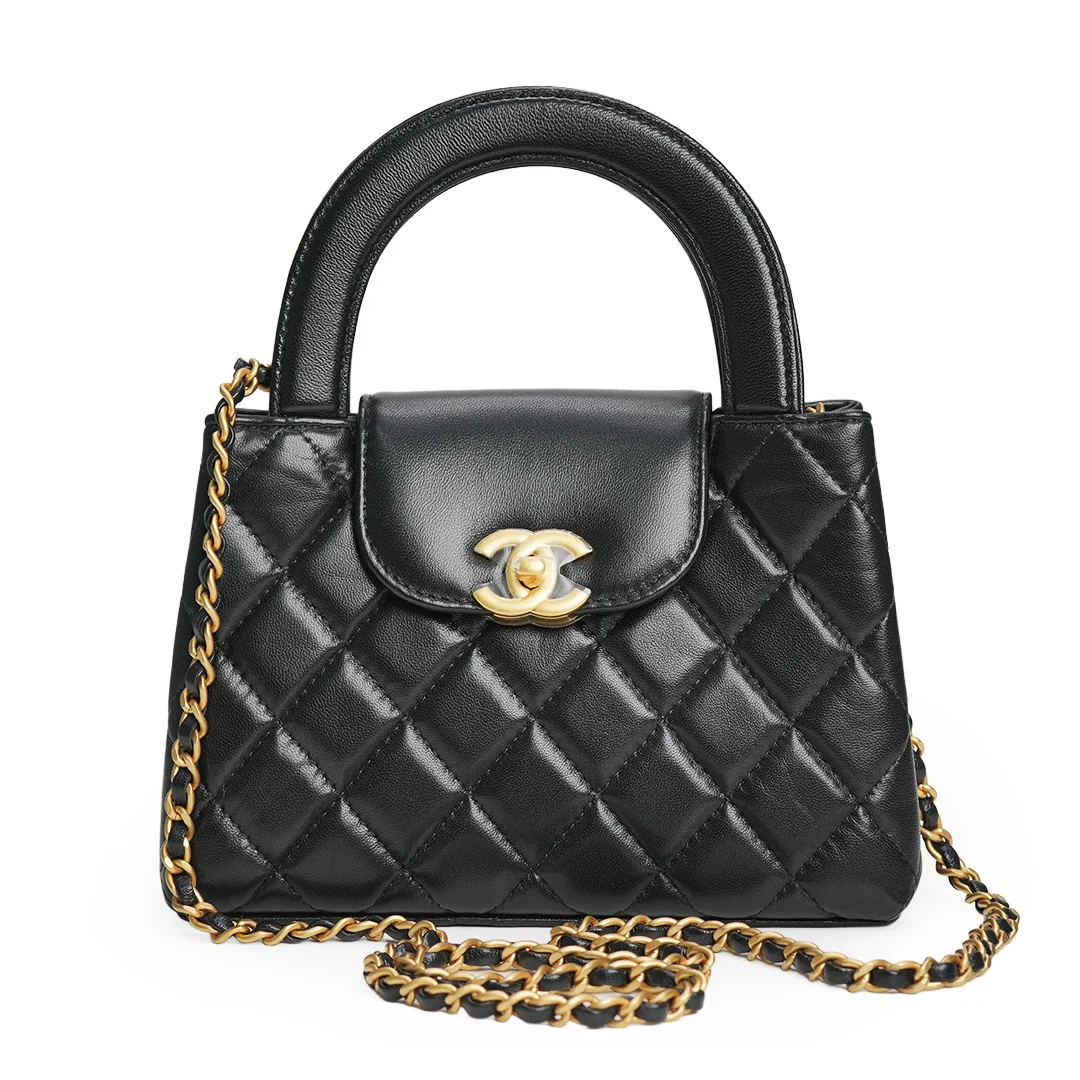 Chanel Mini Kelly Shopper Bag Black — view 3