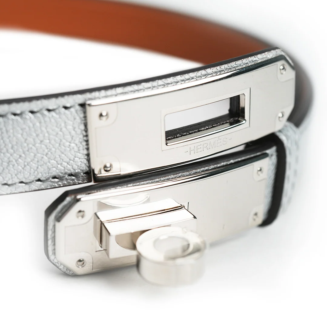 Hermès Kelly 18 Belt Chevre Chamkila Silver Palladium Hardware — view 3