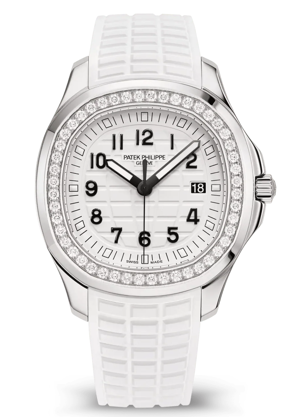 Patek Philippe Aquanaut Luce Steel Diamond Matte White Dial 38.8MM