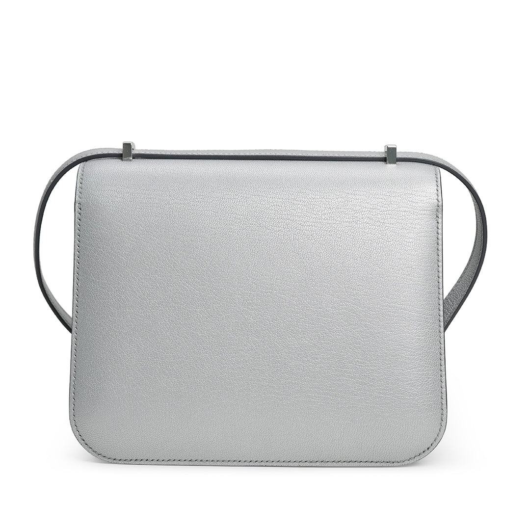 Hermès Constance 18 Mini Mirror Chèvre CHamkilight Argent Palladium Hardware Stamp K 2025 — view 4