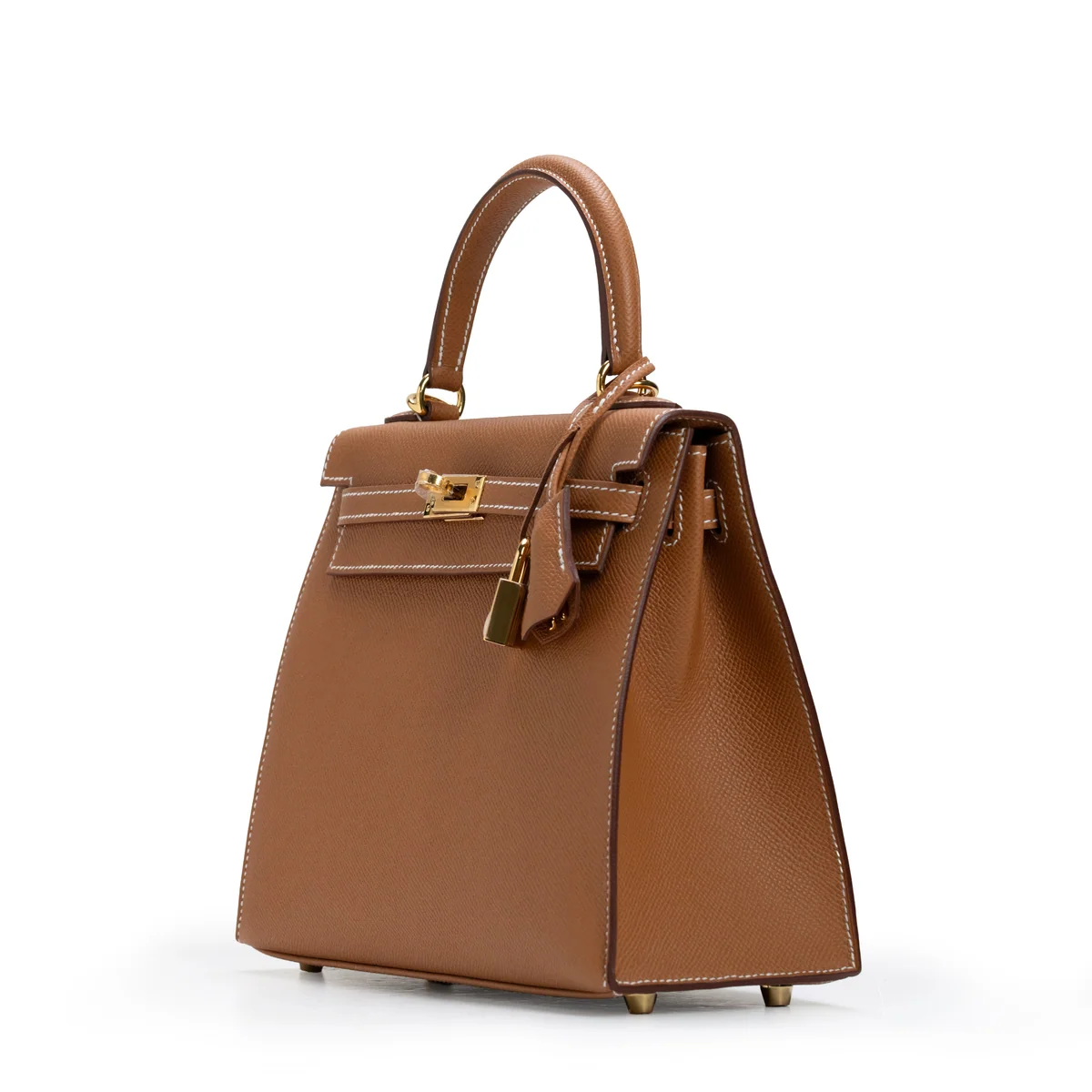 Hermès Kelly 25 Sellier Epsom Gold, Gold Hardware Stamp K 2025 — view 4