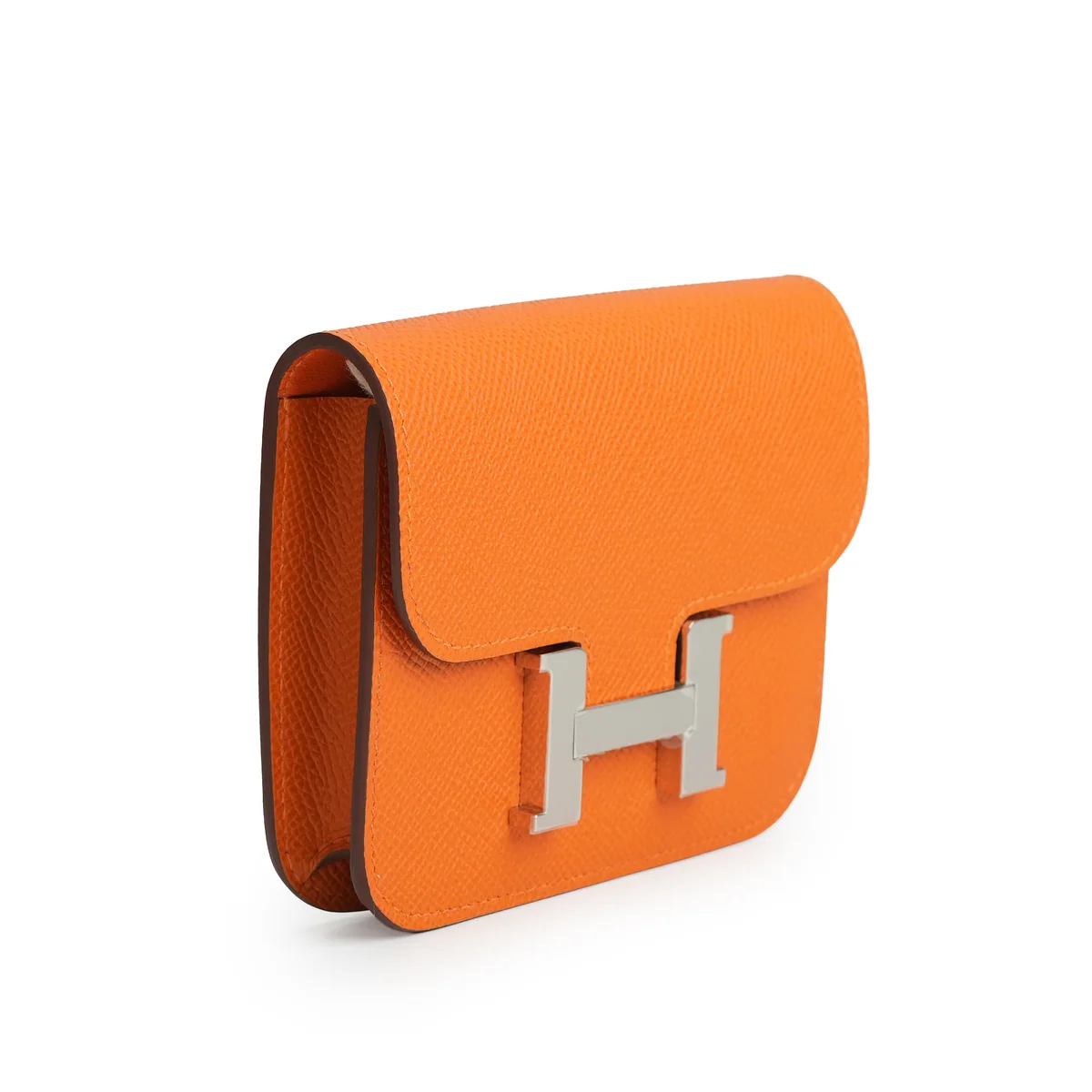 Hermès Contance Slim Wallet Orange — view 4