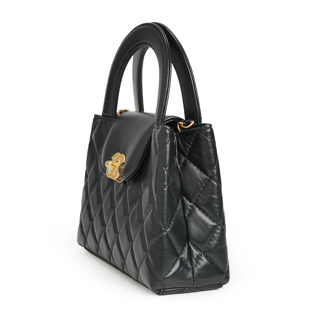 Chanel Mini Kelly Shopper Bag Black — view 4