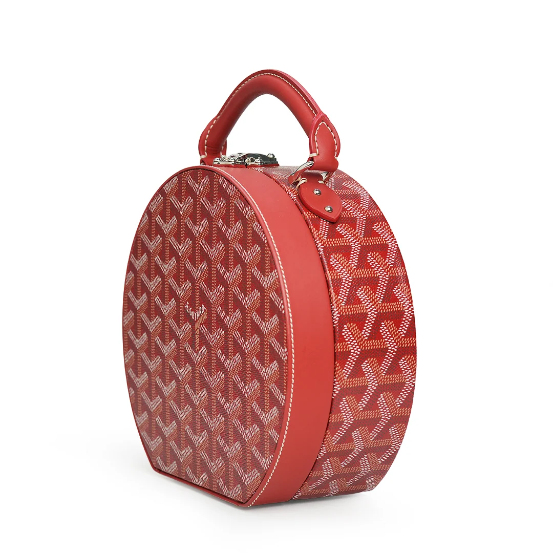 Goyard The Alto Hatbox Trunk Bag Red — view 4