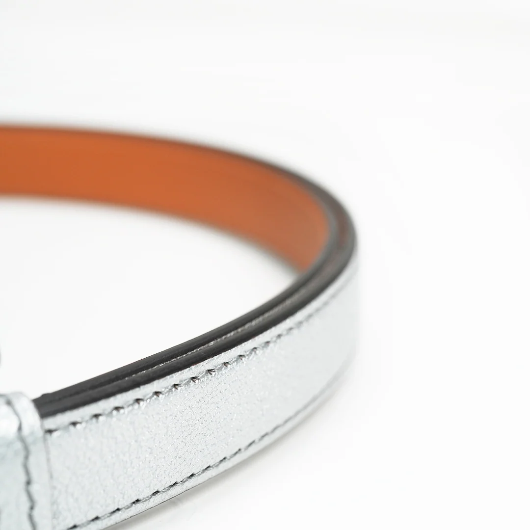 Hermès Kelly 18 Belt Chevre Chamkila Silver Palladium Hardware — view 4