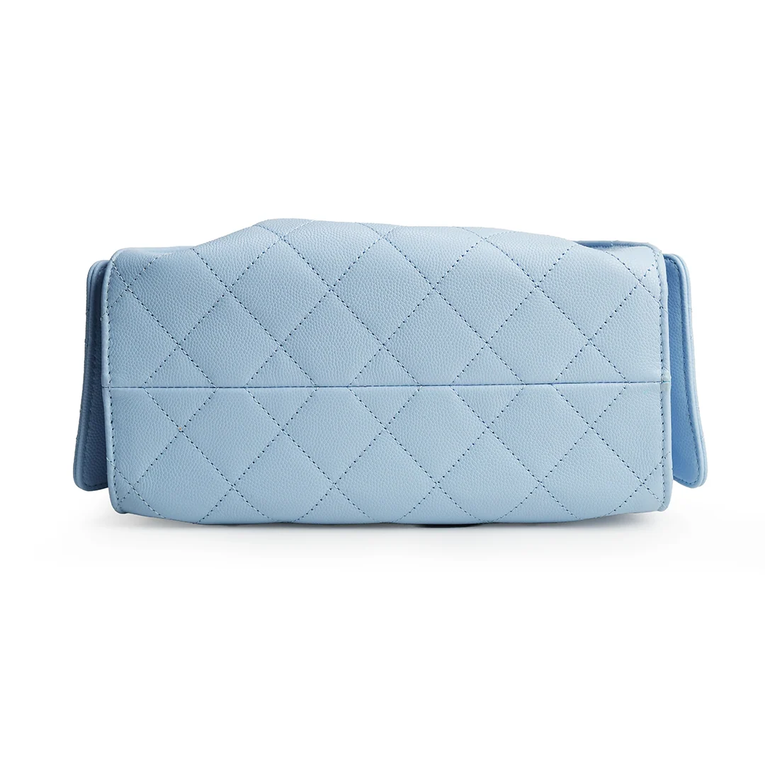 Chanel 25 Mini Caviar Leather Sky Blue — view 5