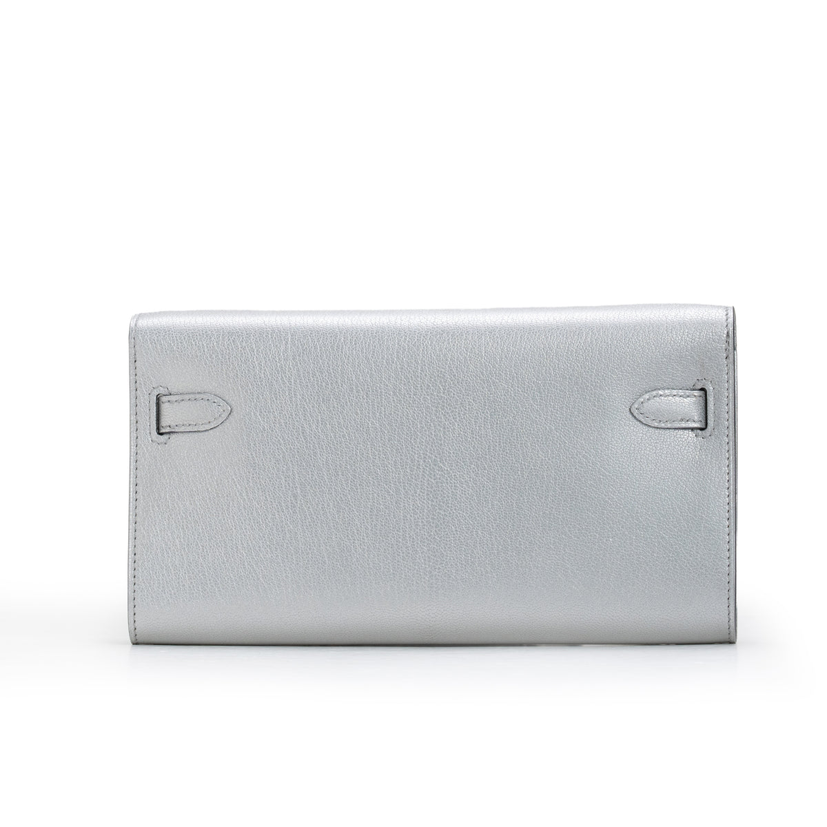 Hermès Kelly To Go Wallet Chèvre CHamkilight Argent Permabrass Hardware — view 5