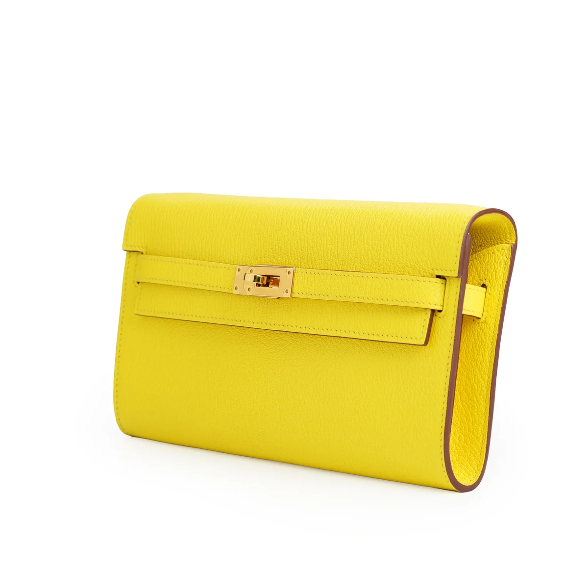 Hermès Kelly Classique To Go Wallet Jaune Citron — view 4