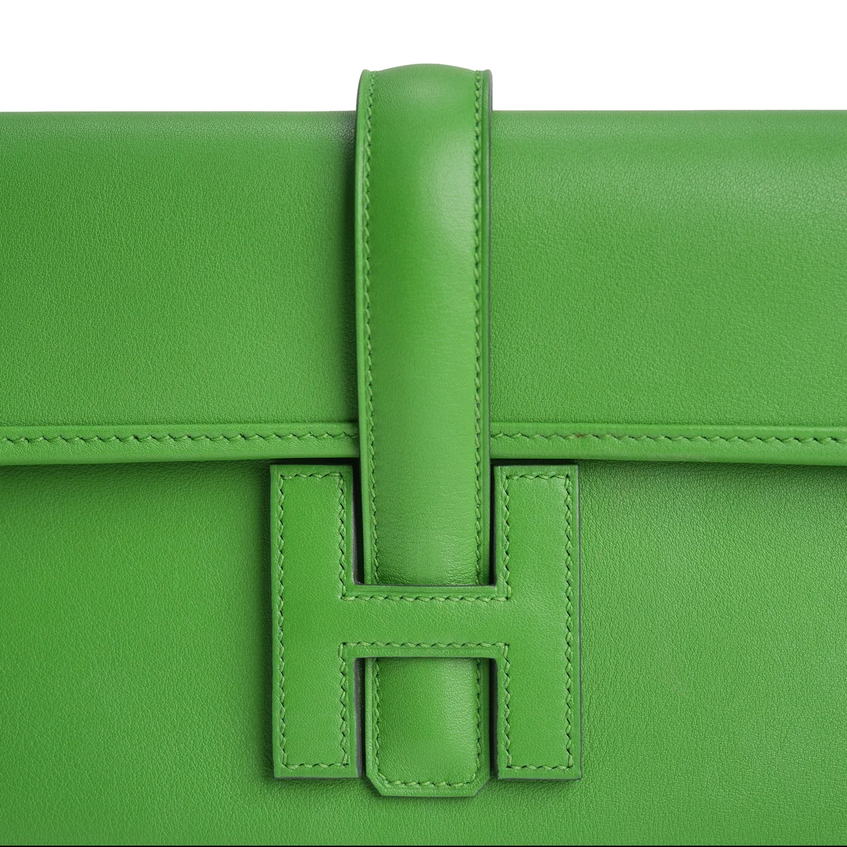 Hermès Pochette Jige Elan 29 Veau Swift Vert Yucca — view 5