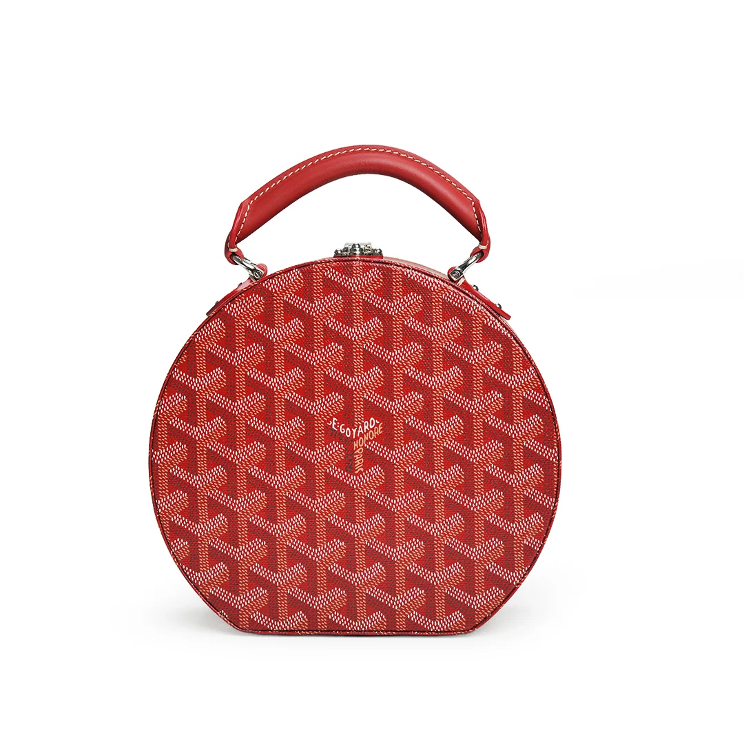 Goyard The Alto Hatbox Trunk Bag Red — view 5
