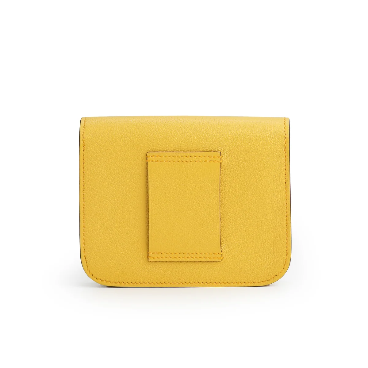 Hermès Constance Slim Bicolor Wallet Sun/Bleu Jean — view 5