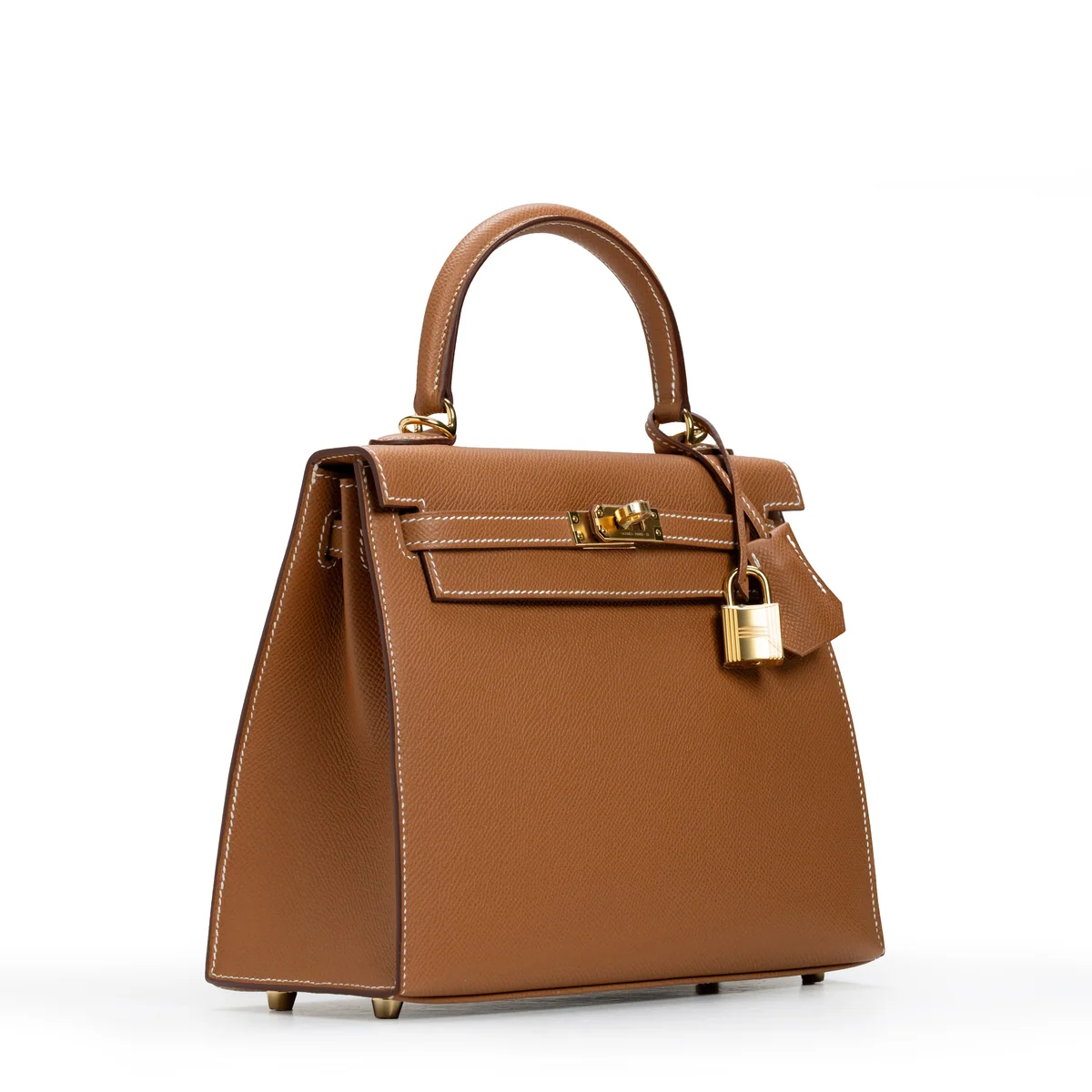 Hermès Kelly 25 Sellier Epsom Gold, Gold Hardware Stamp K 2025 — view 6