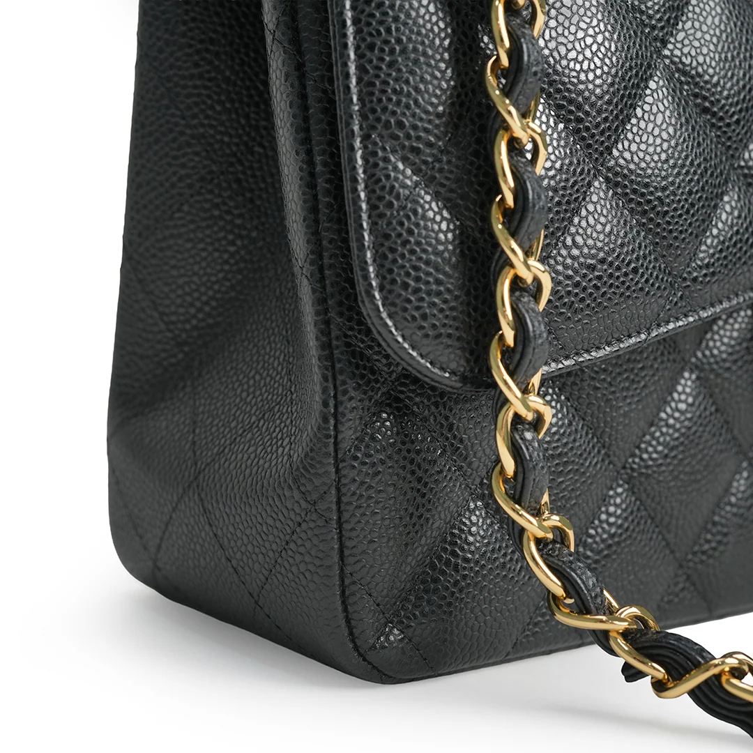Chanel Double Flap Bag Jumbo Black — view 6