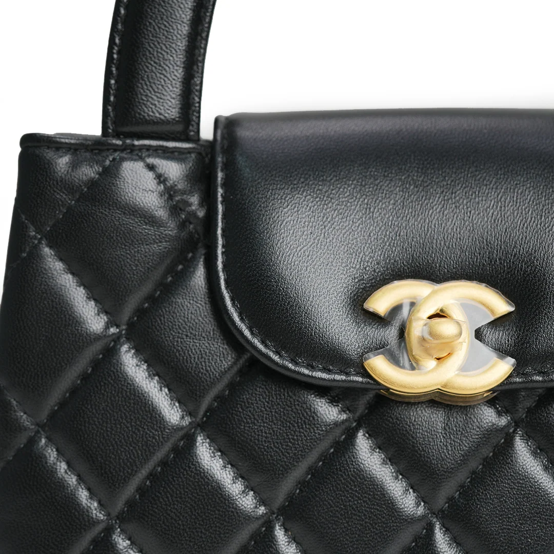 Chanel Mini Kelly Shopper Bag Black — view 6
