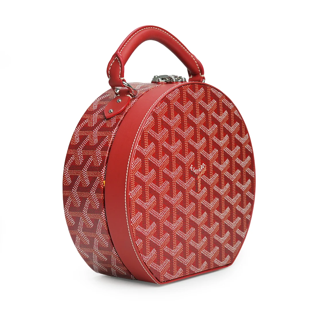 Goyard The Alto Hatbox Trunk Bag Red — view 6