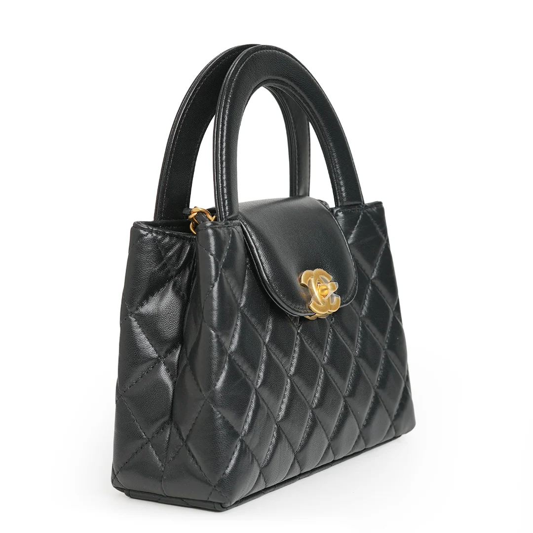 Chanel Mini Kelly Shopper Bag Black — view 7