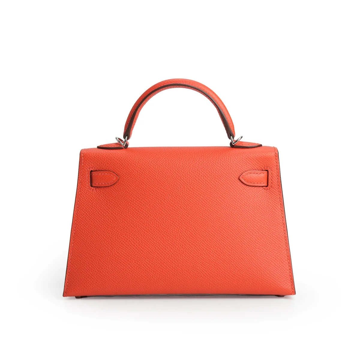 Hermès Mini Kelly Epsom Capucine Palladium Hardware Stamp K 2025 — view 6