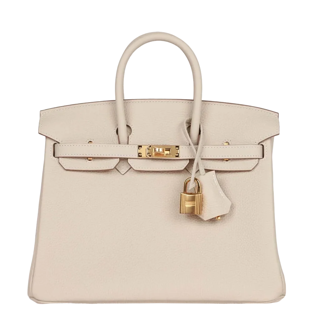 Hermès Birkin 25 Craie Togo Gold Hardware Stamp K 2025