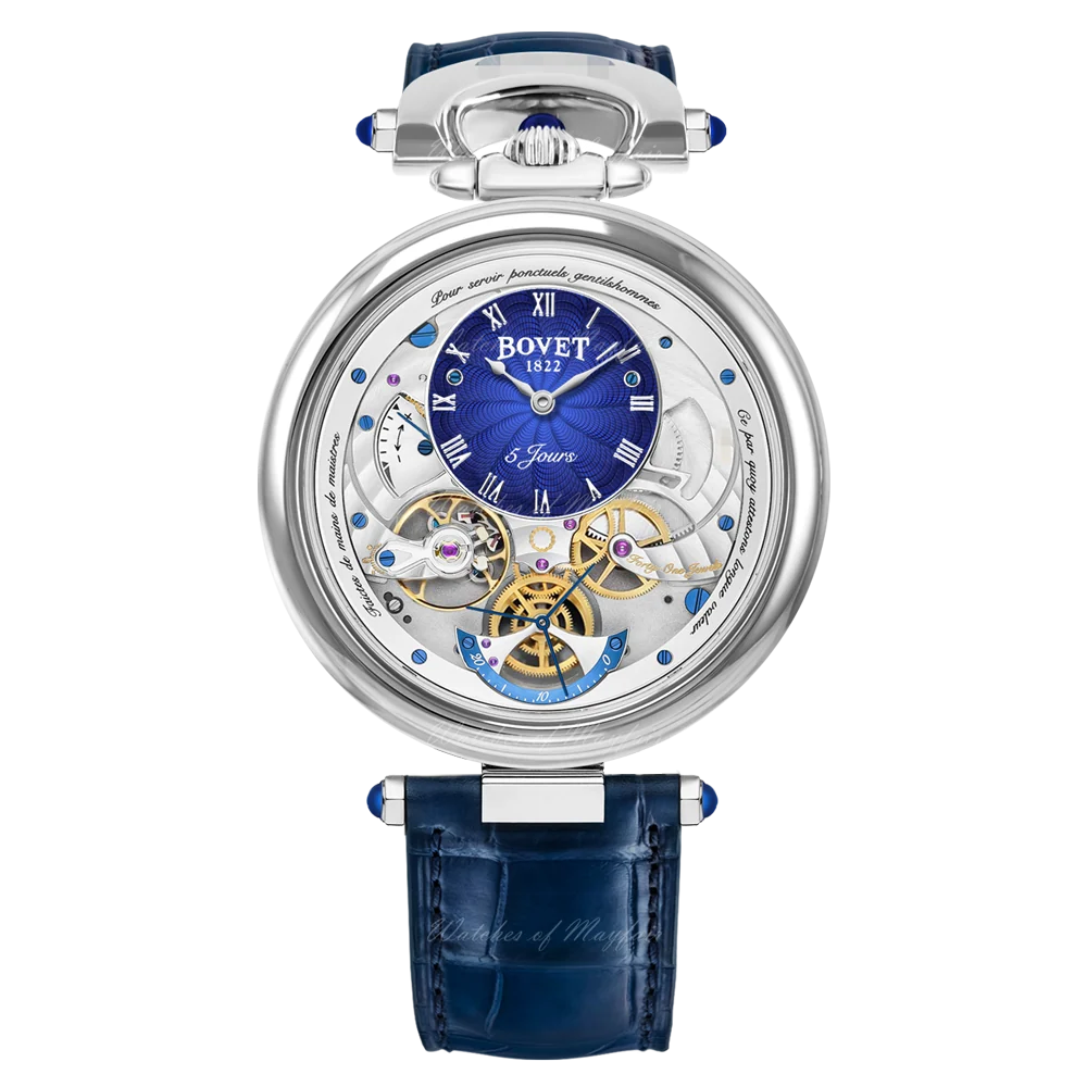 Bovet Amadeo Fleurier Virtuoso V White Gold Blue Guilloche Dial — view 2