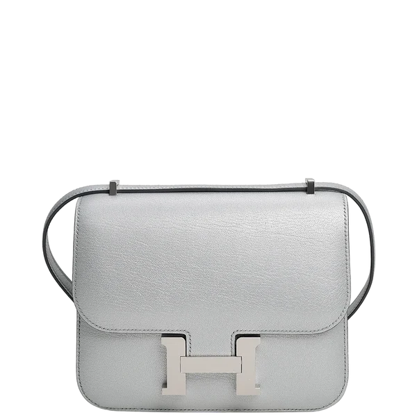 Hermès Constance 18 Mini Mirror Chèvre CHamkilight Argent Palladium Hardware Stamp K 2025