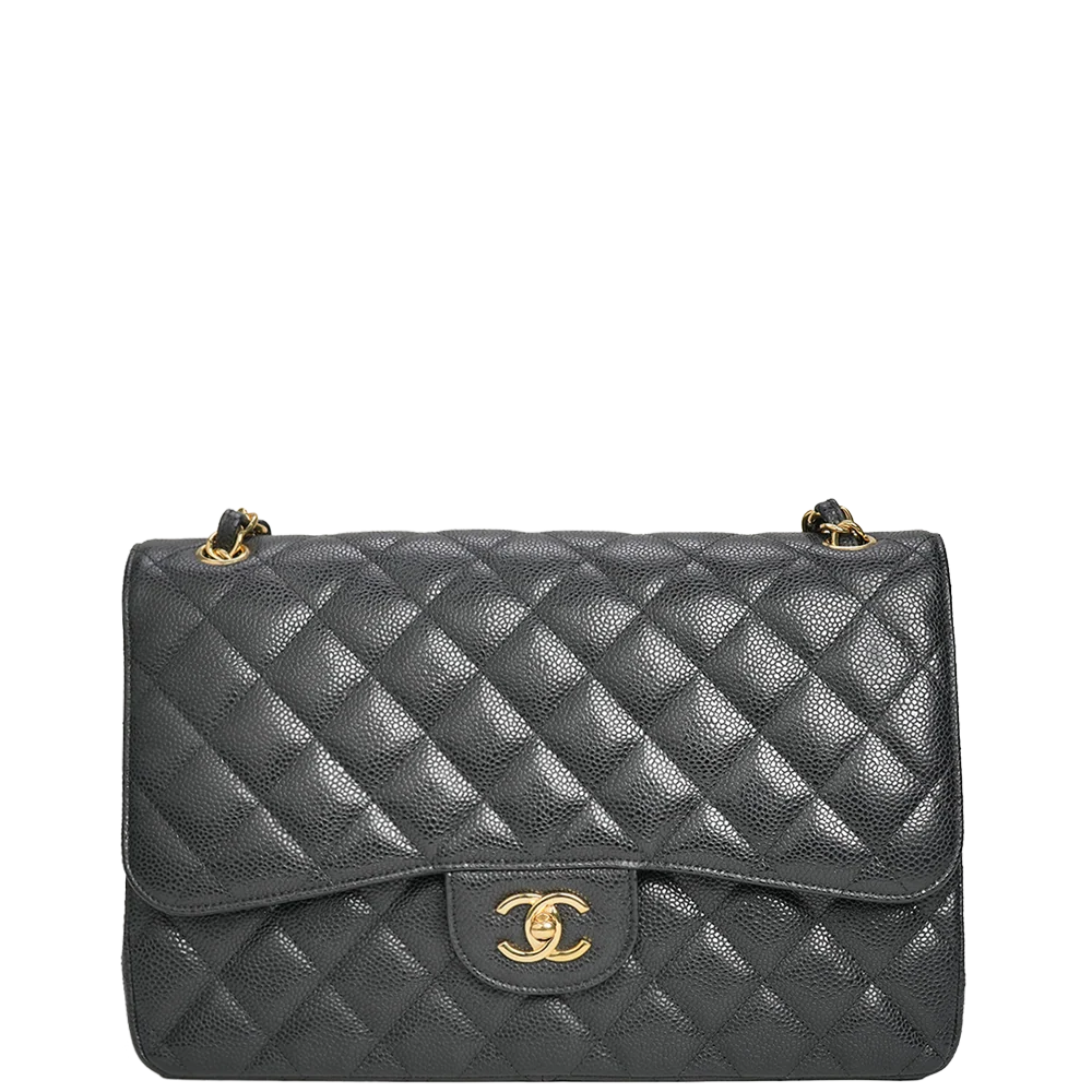 Chanel Double Flap Bag Jumbo Black