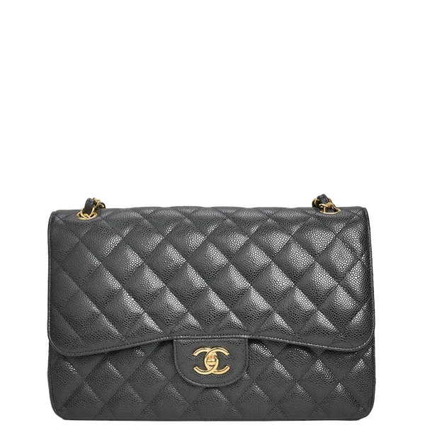 Chanel Double Flap Bag Jumbo Black