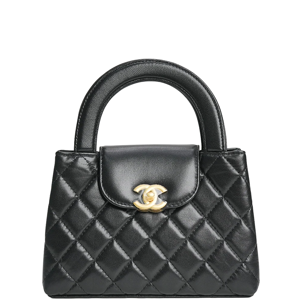 Chanel Mini Kelly Shopper Bag Black