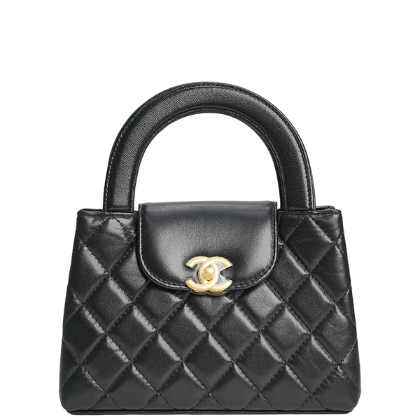 Chanel Mini Kelly Shopper Bag Black