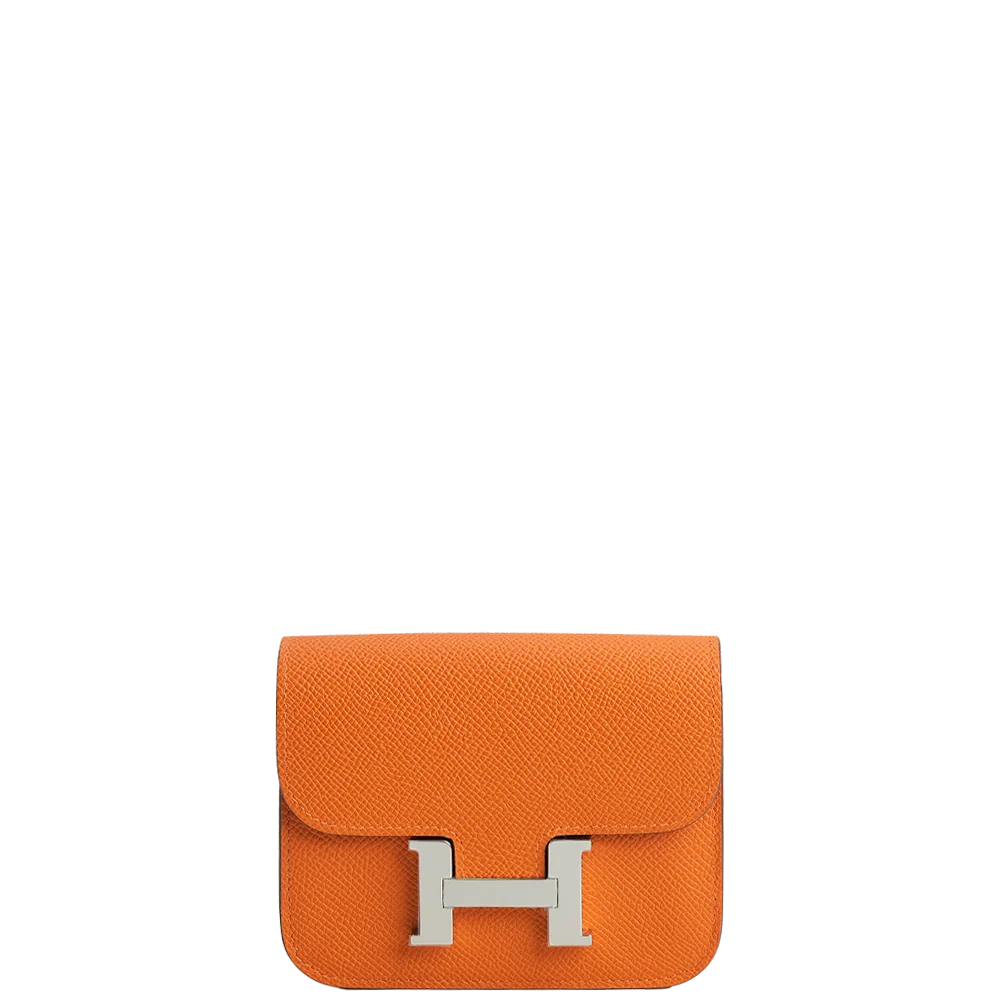 Hermès Contance Slim Wallet Orange