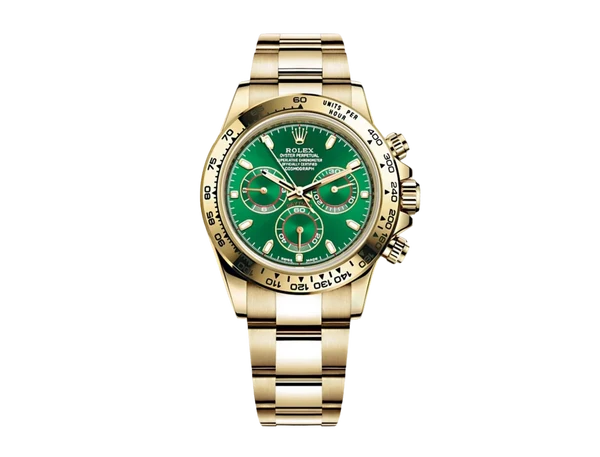 Rolex Cosmograph Daytona Yellow Gold Green Dial
