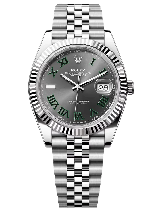 Rolex Oyster Datejust White Gold Grey Dial 41MM