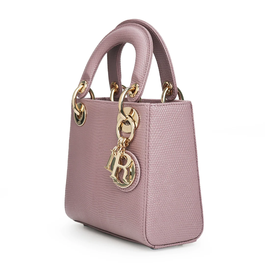 Christian Dior Lady Dior Mini Lizard Leather Lilac — view 4