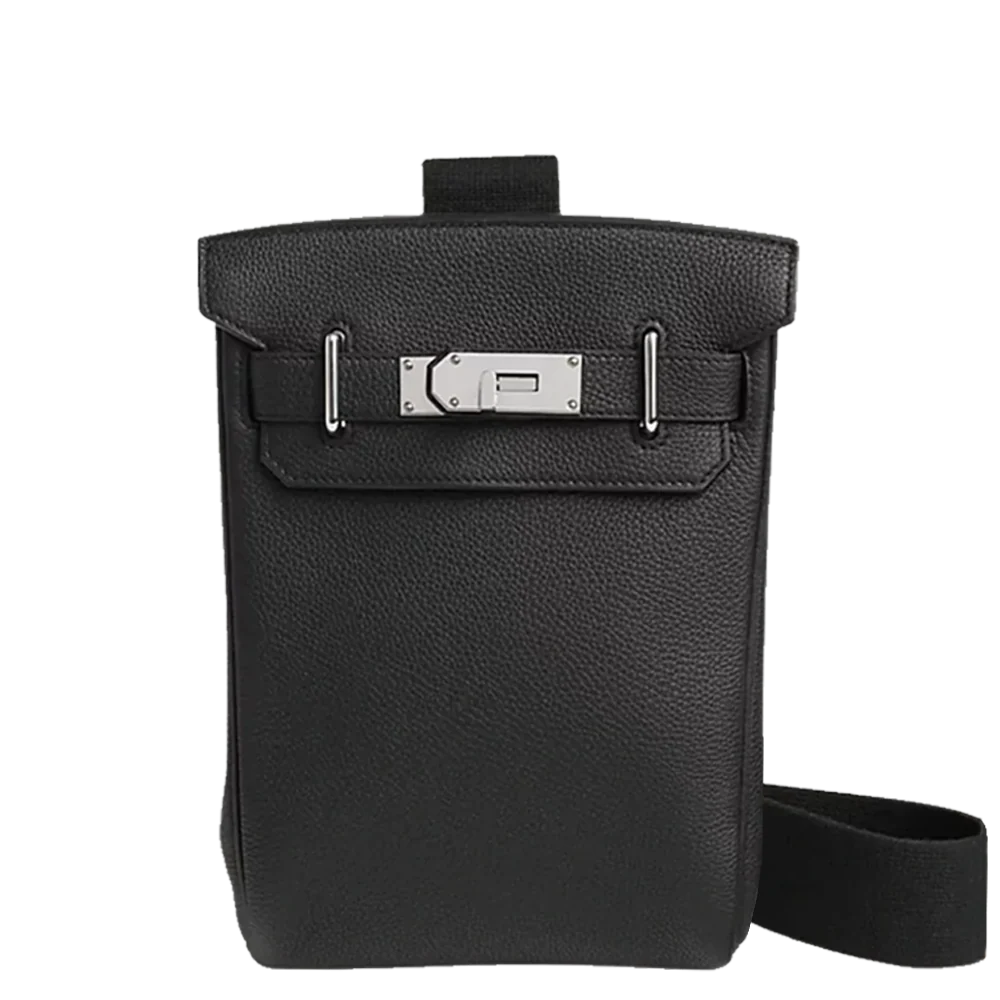 Hermès Hac A Dos PM Togo Noir Palladium Hardware Stamp K 2025