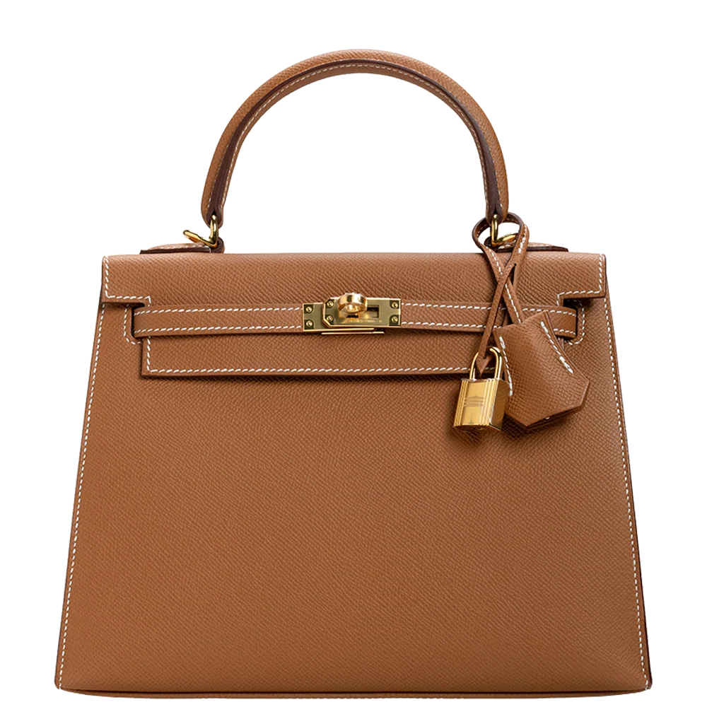 Hermès Kelly 25 Sellier Epsom Gold, Gold Hardware Stamp K 2025