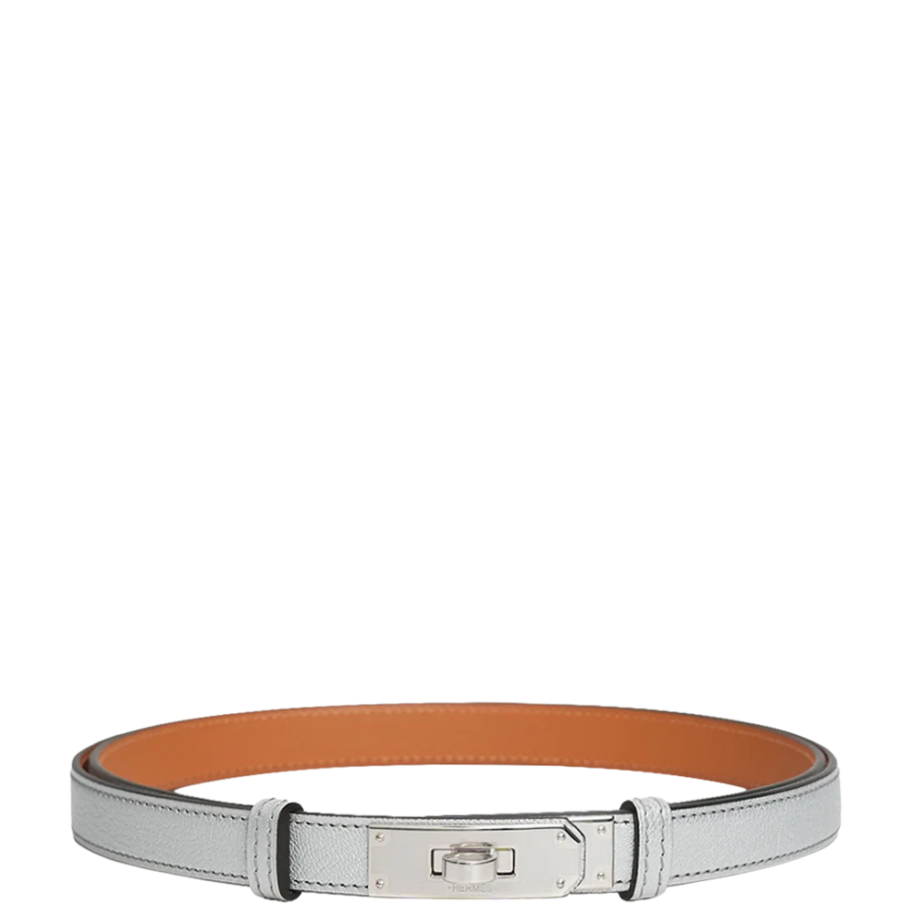 Hermès Kelly 18 Belt Chevre Chamkila Silver Palladium Hardware