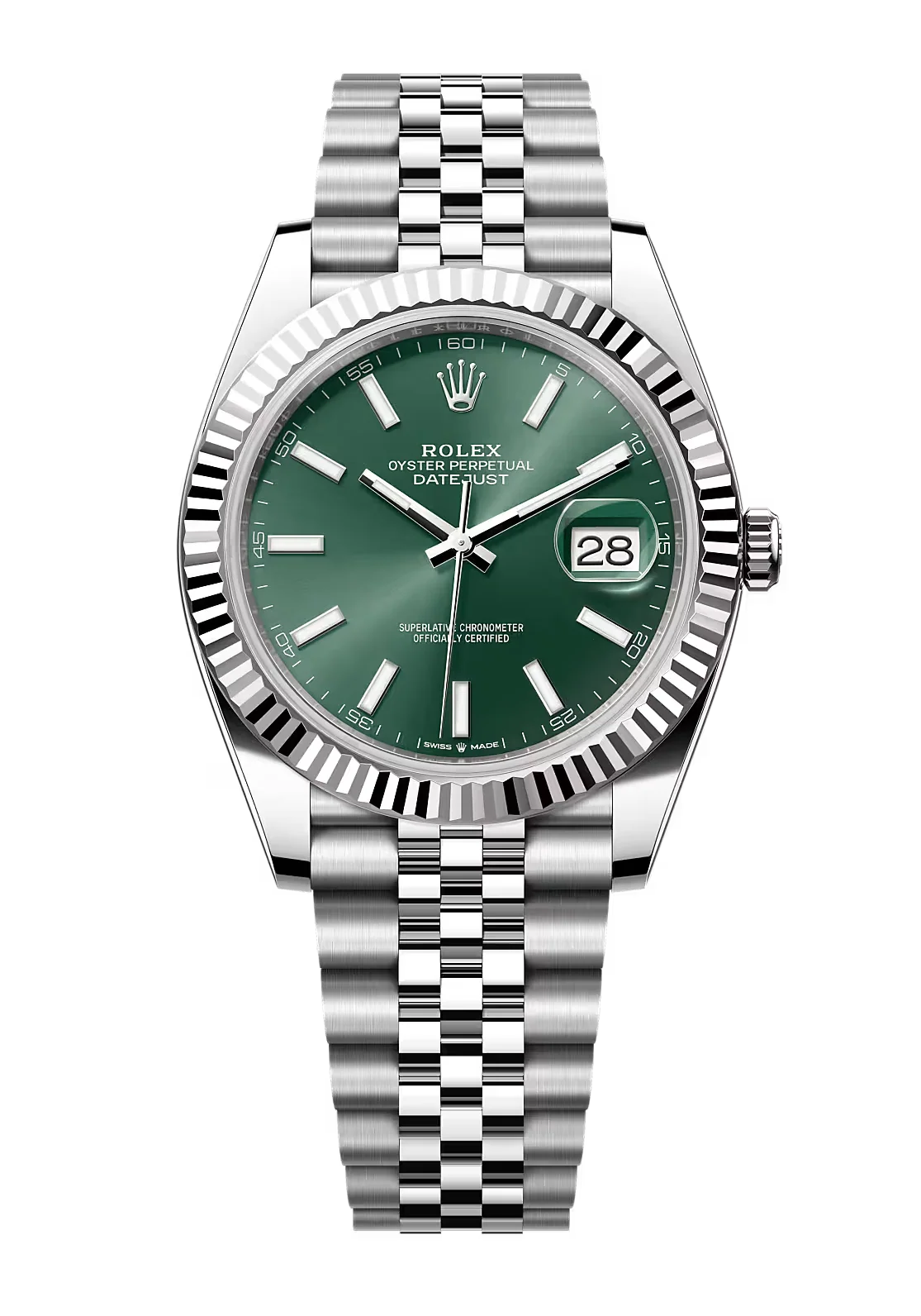 Rolex Datejust White Gold Mint Green Dial 41MM
