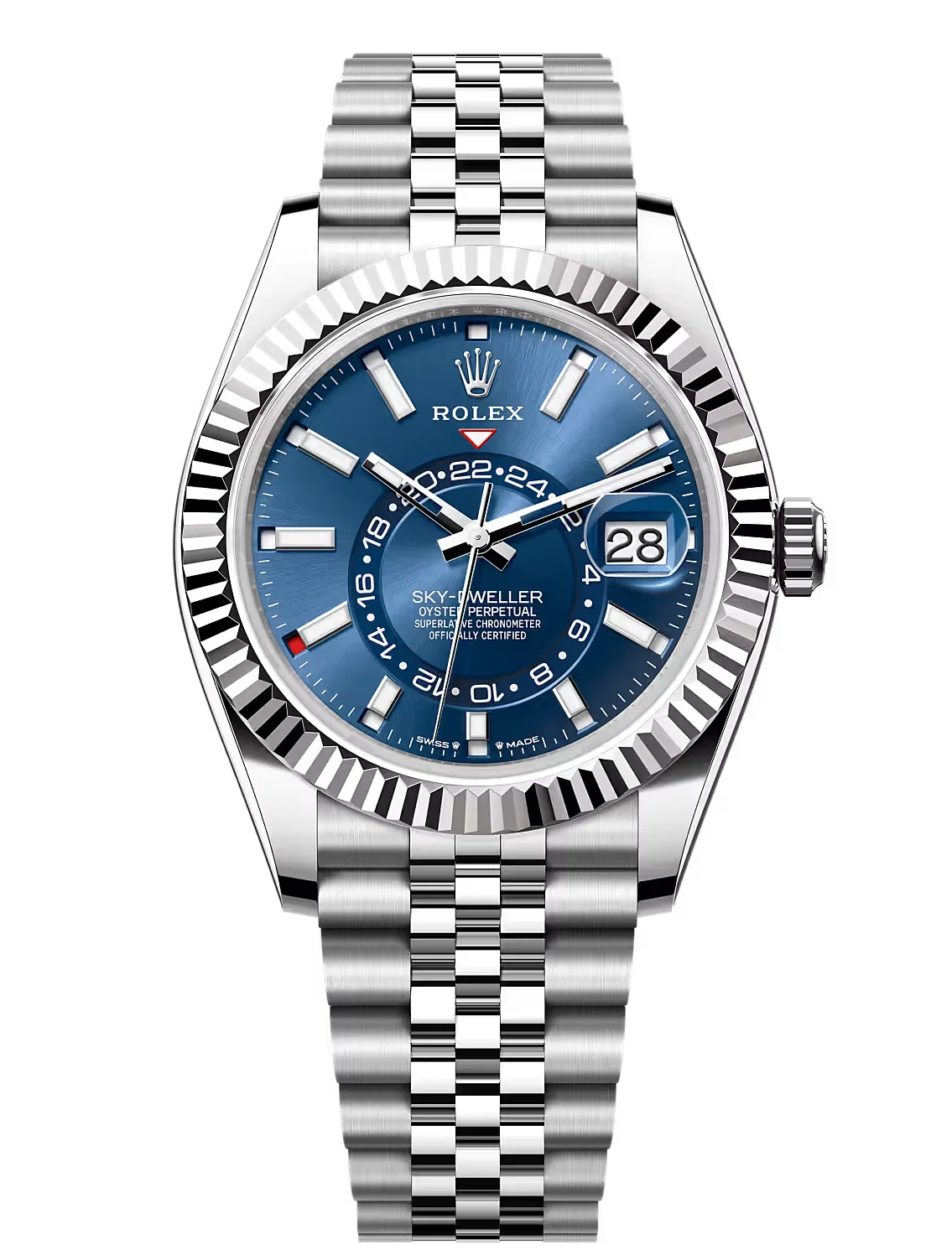Rolex Oyster Perpetual Sky-Dweller White Gold & Oystersteel Blue Dial