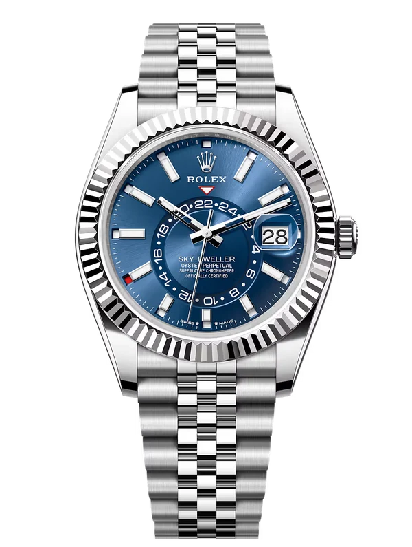 Rolex Oyster Perpetual Sky-Dweller White Gold & Oystersteel Blue Dial